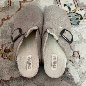 Madlove (Target brand) fuzzy slip on shoes. Size 8.
